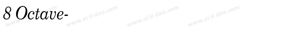 8 Octave字体转换